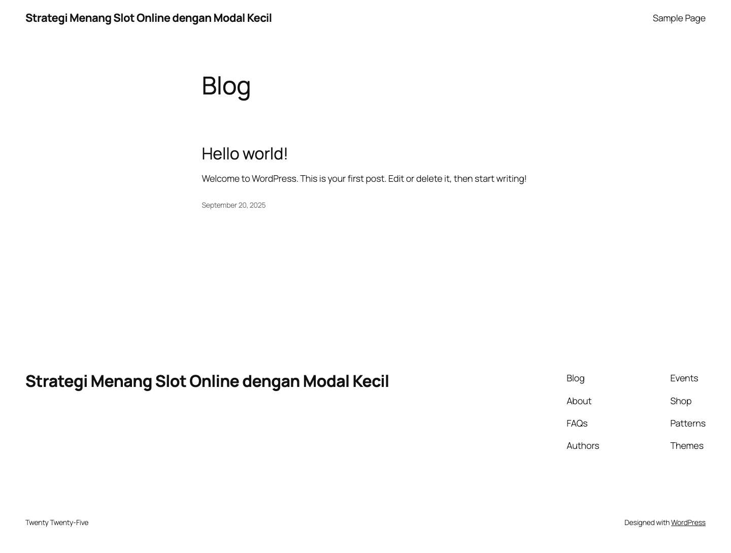 Strategi Menang Slot Online dengan Modal Kecil - Full Screenshot