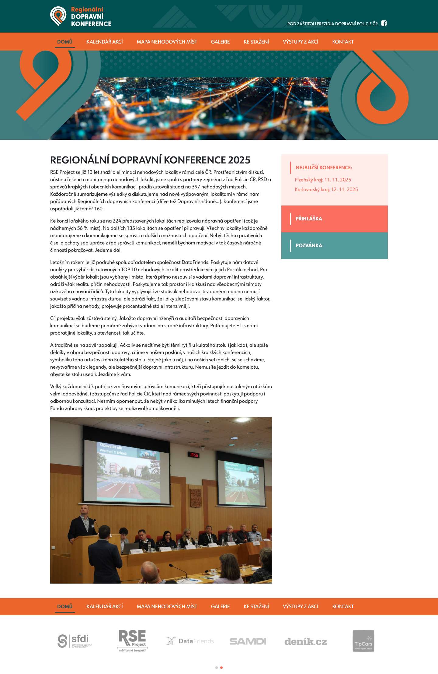 Regionální DOPRAVNÍ KONFERENCE 2025 - Dopravní Konfrence - Full Screenshot