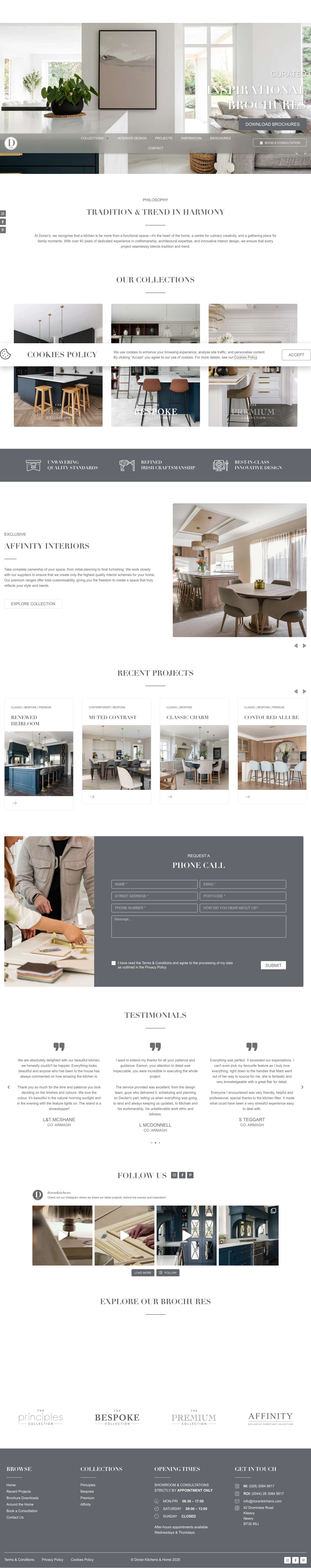 Doran Kitchens & Home | Kitchen Manufacturer | Ireland - Full Screenshot
