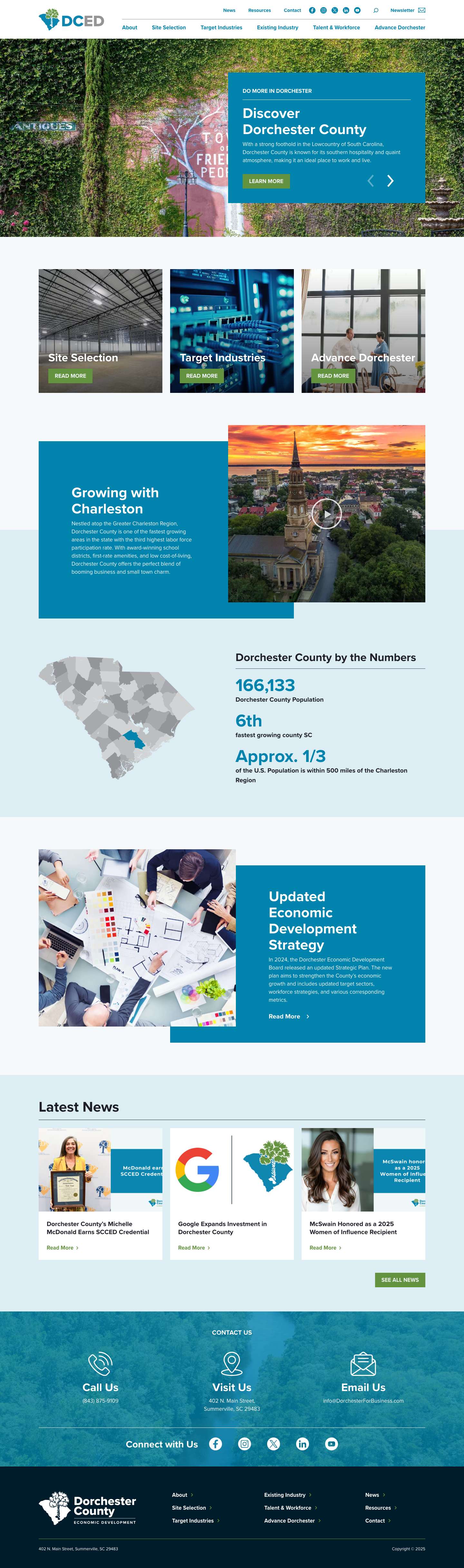 Home - Dorchester County Economic Development - Full Screenshot