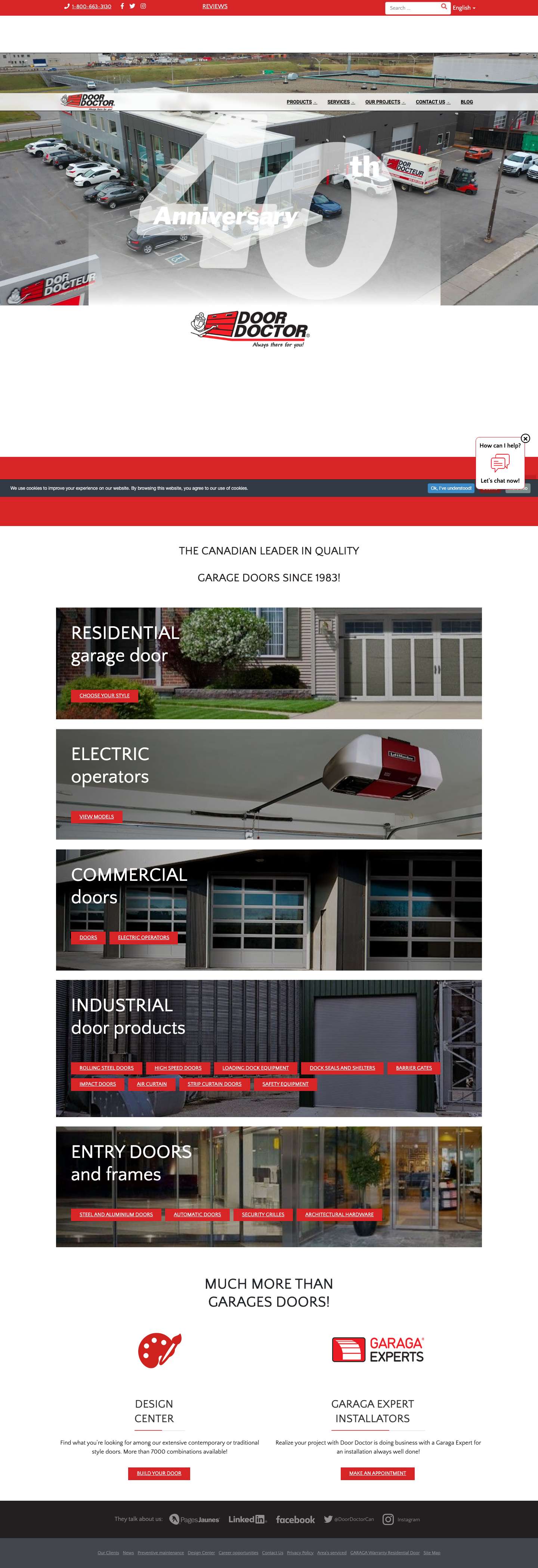 Door Doctor | Garage Door Repair & Replacement - Full Screenshot