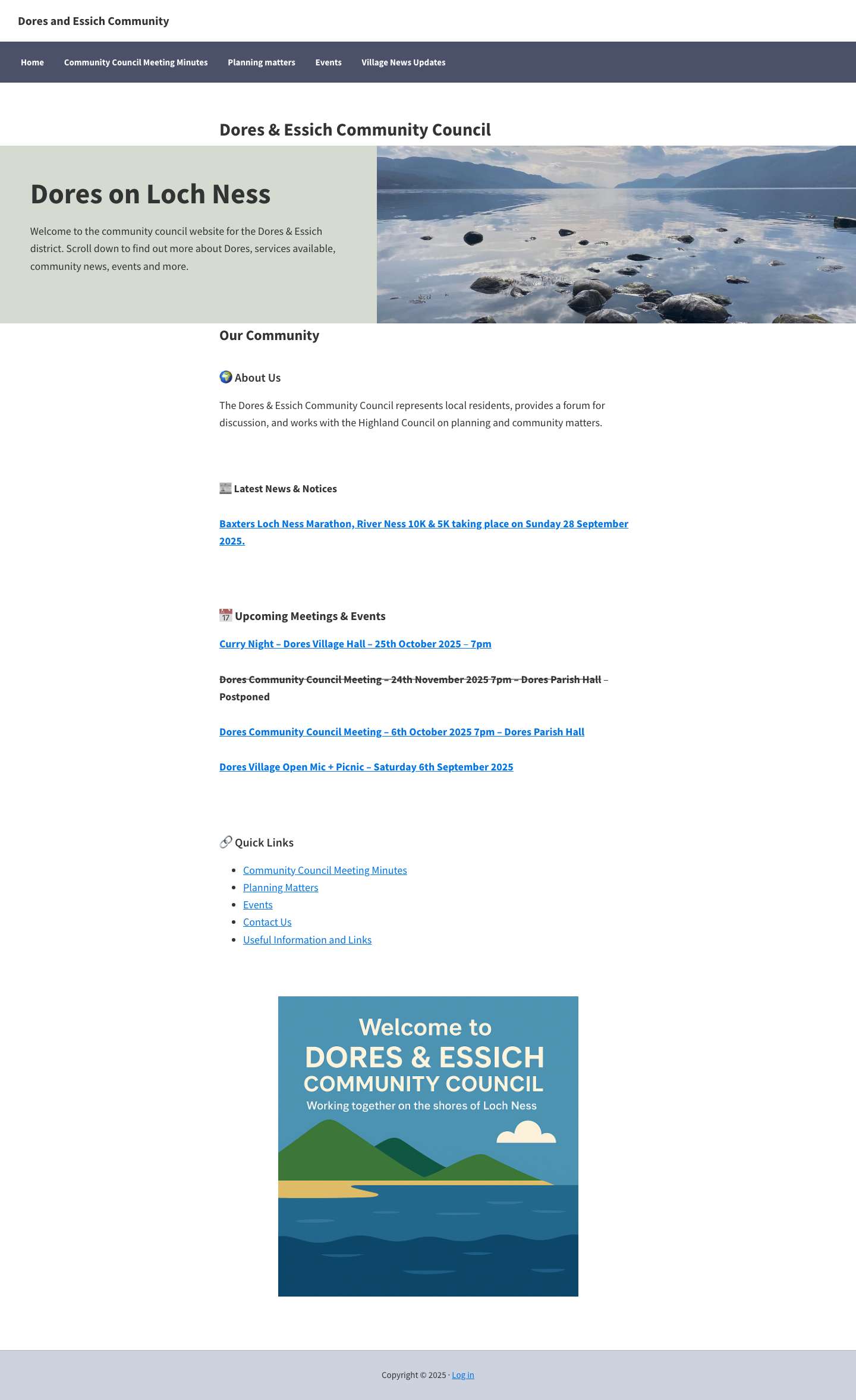 Dores and Essich Community - Full Screenshot