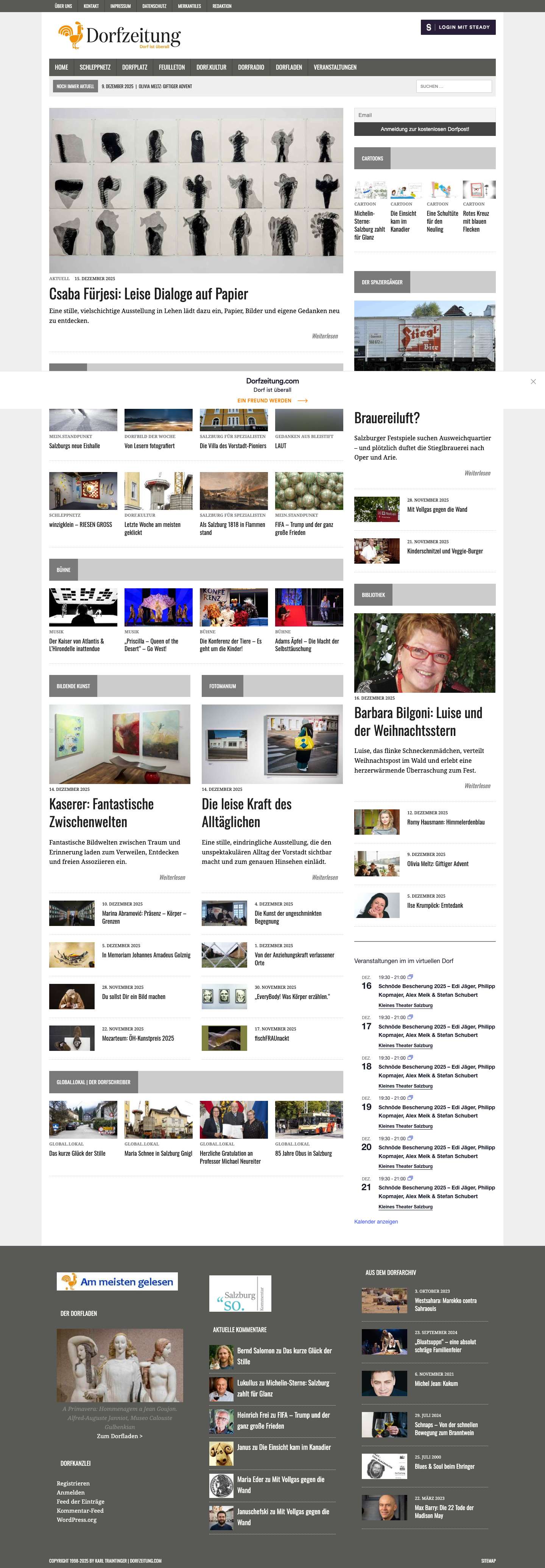 Home - Dorfzeitung. Kultur online - Full Screenshot