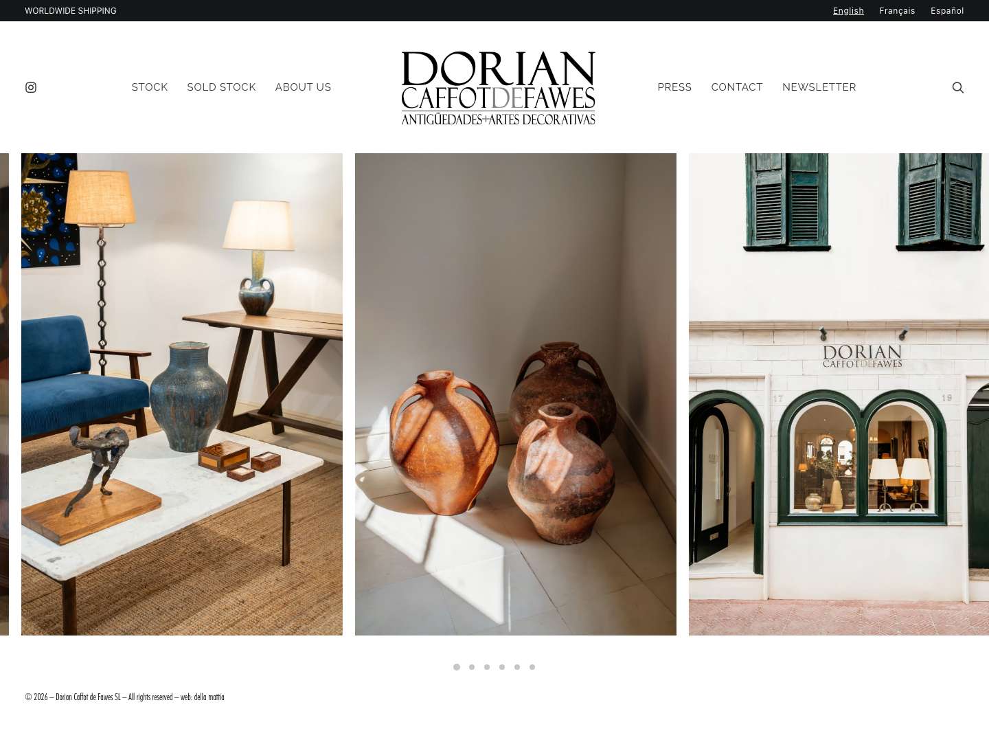 DORIAN MENORCA ANTIQUES - Full Screenshot