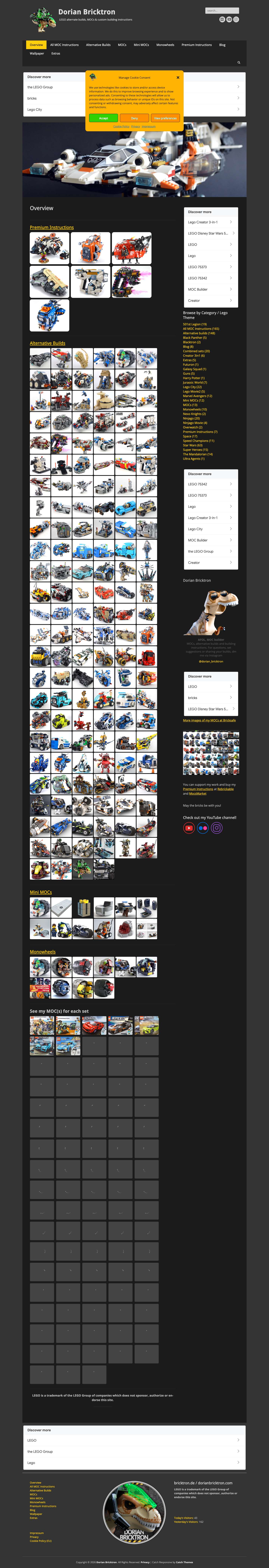 Overview • Dorian Bricktron Legofan & MOCs builder - Full Screenshot