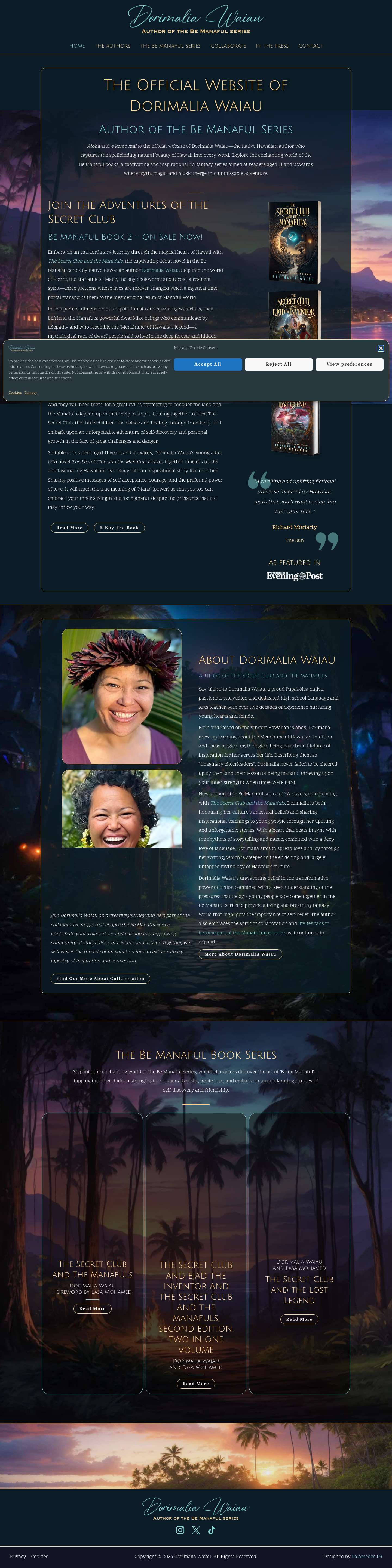 Dorimalia Waiau - Author of the Be Manaful series - Full Screenshot