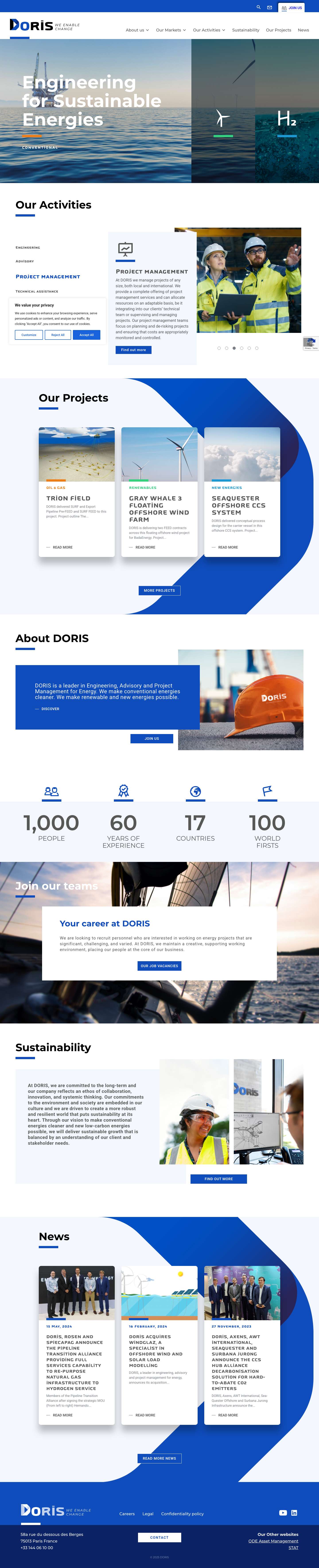 Home page - DORIS - Full Screenshot