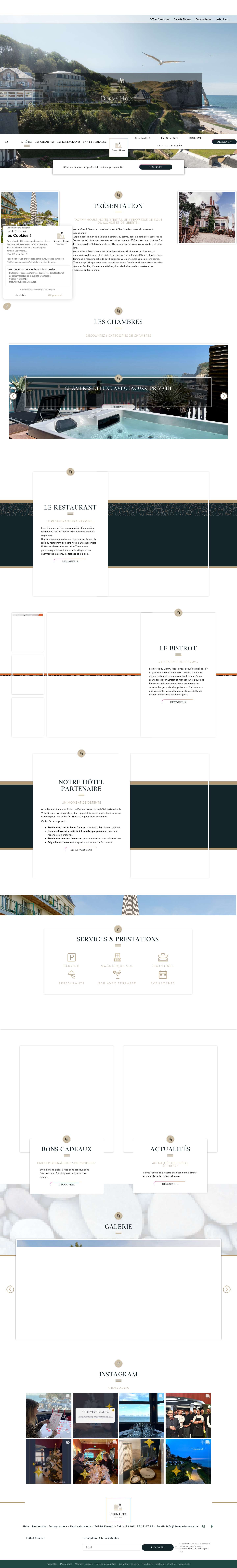 Hotel Etretat | Dormy House - Full Screenshot