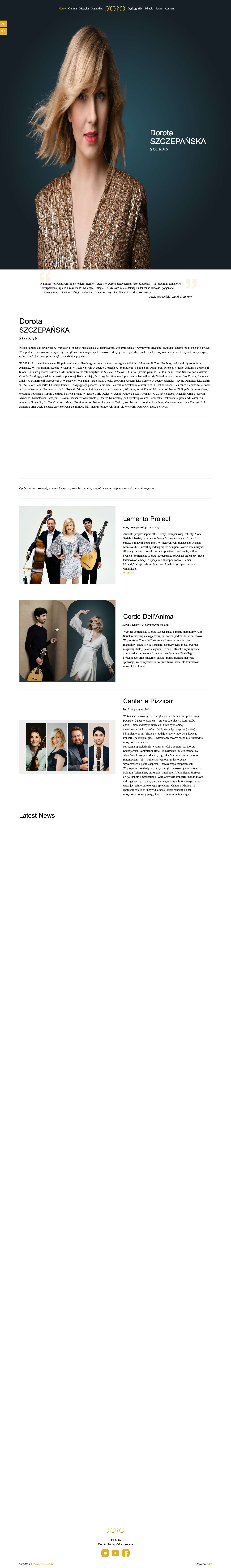 Strona główna | Dorota Szczepanska - sopran - Full Screenshot