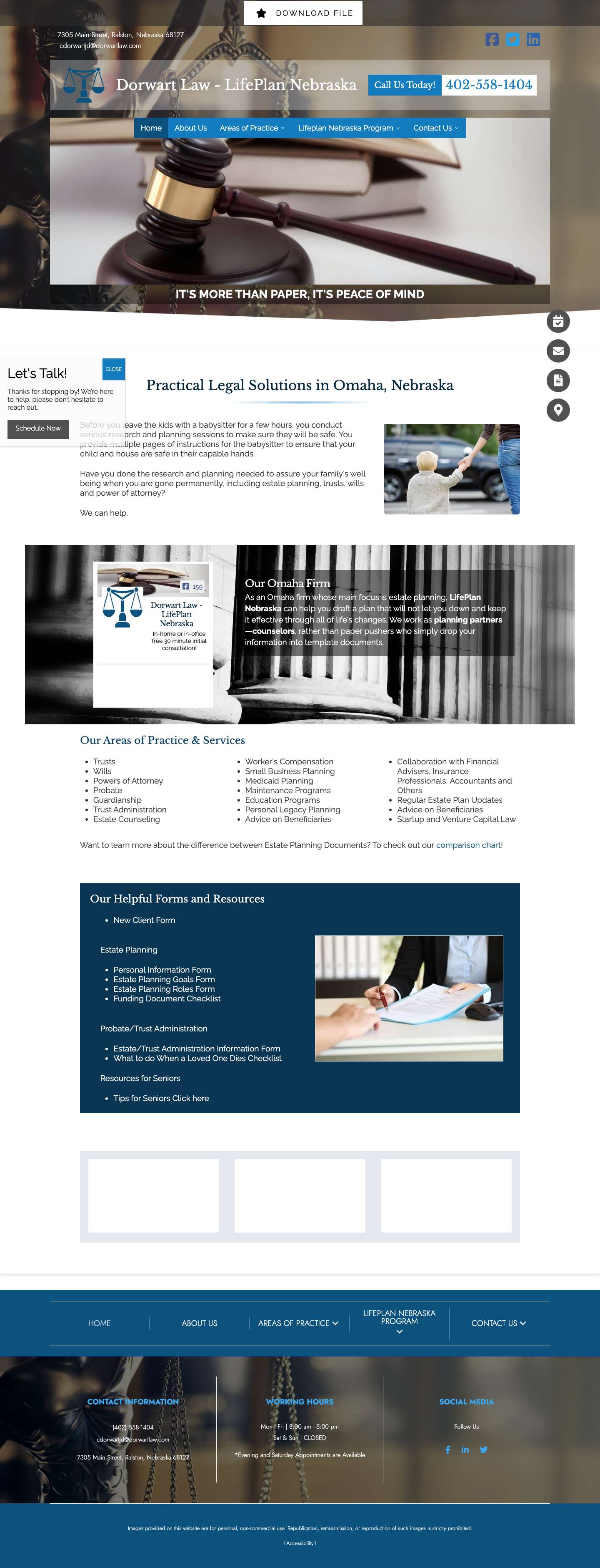 Dorwart Estate Planning | Estate Planning, Probate, Wills and Trusts | Omaha, NE | LifePlan NebraskaComments Box SVG icons - Full Screenshot