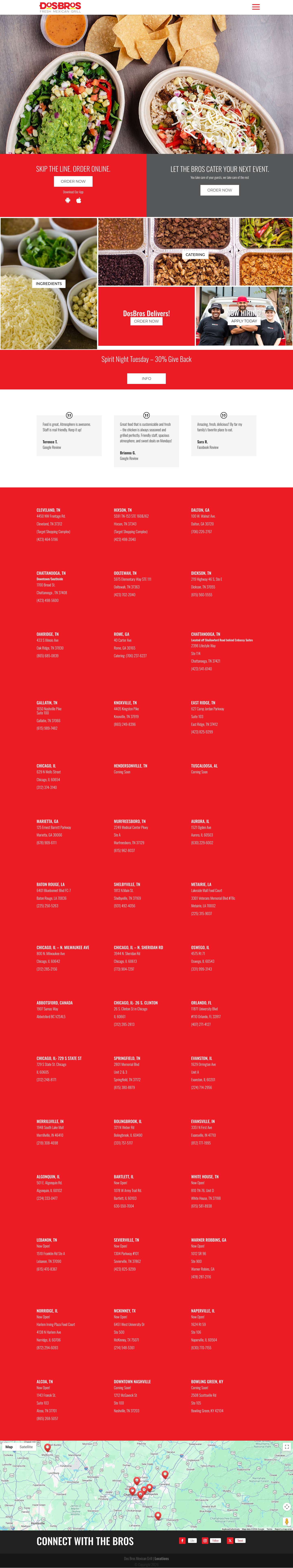 Fast Casual Dining | DosBros Fresh Mexican Grill - Full Screenshot