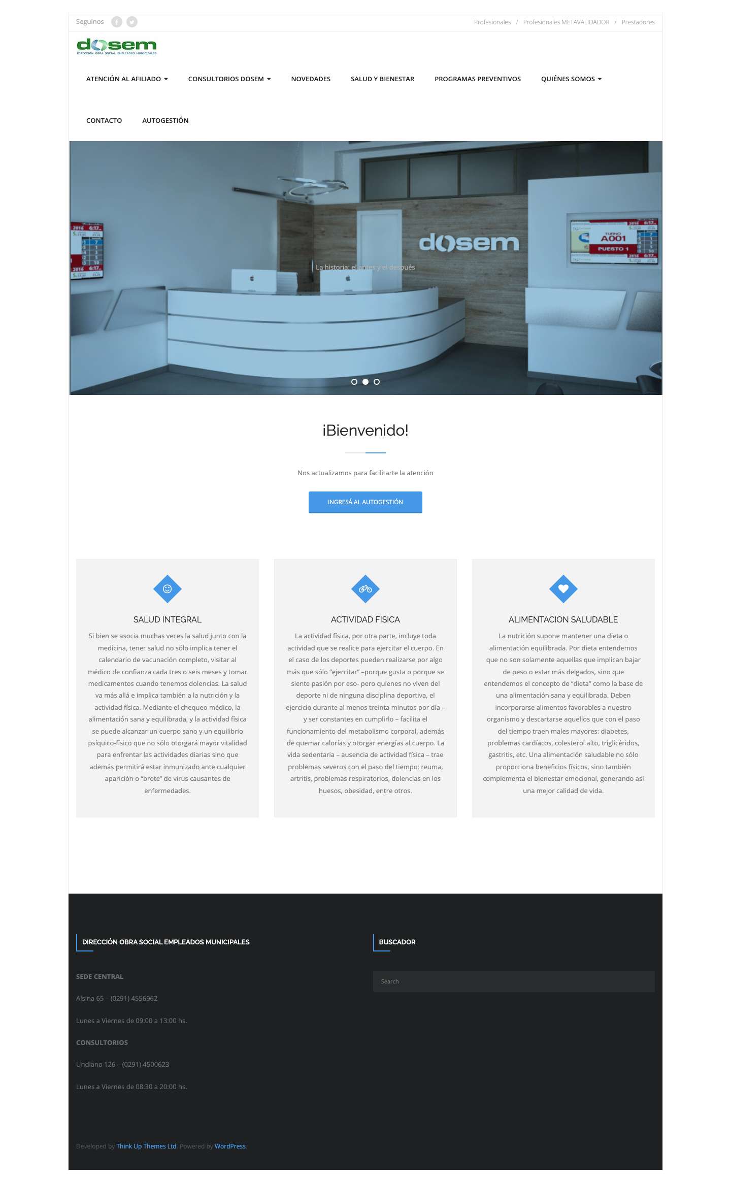 Inicio - DOSEM - Full Screenshot