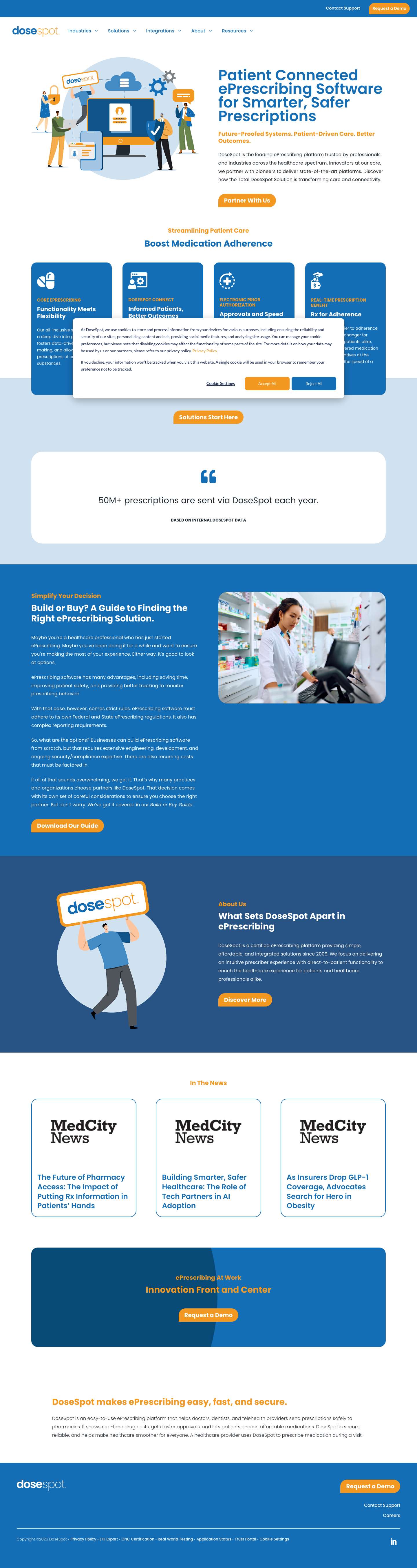 Certified ePrescribing Platform | DoseSpot - Full Screenshot