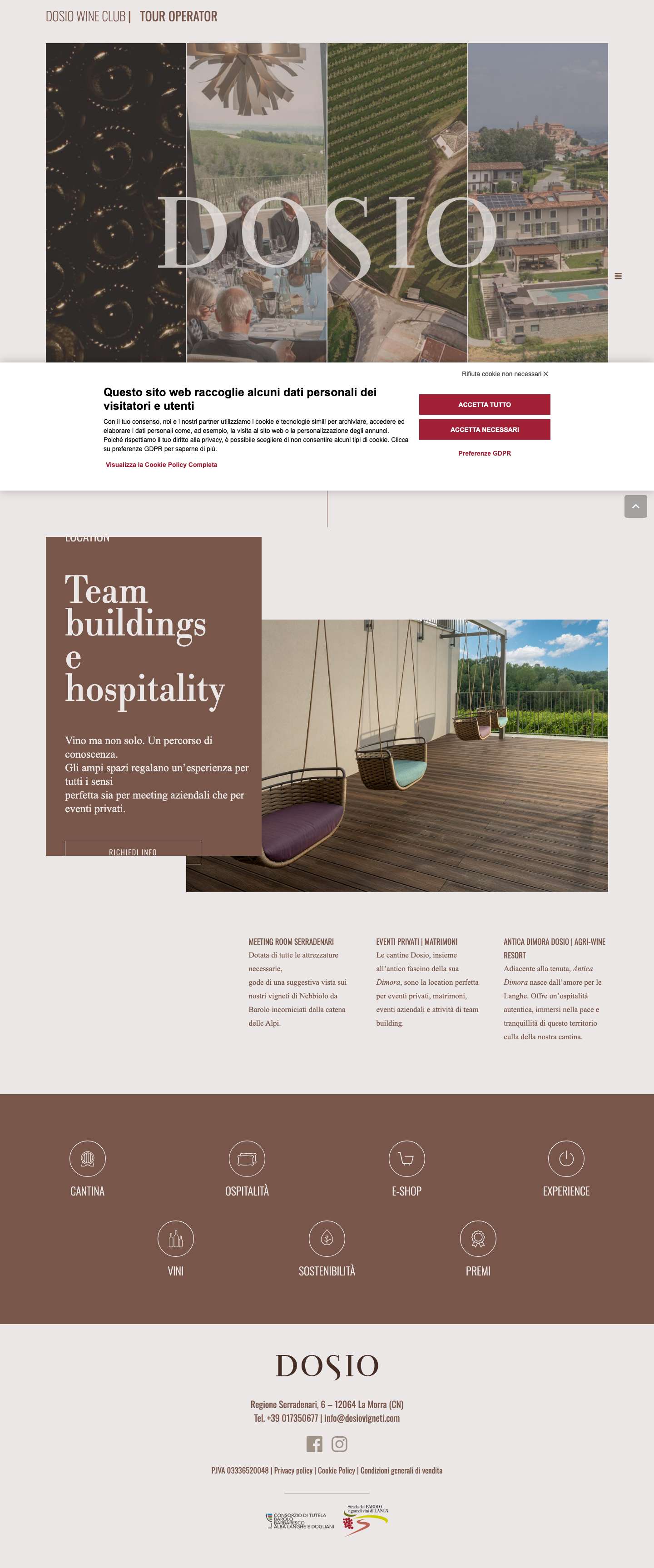 Home - Dosio Vigneti - Full Screenshot