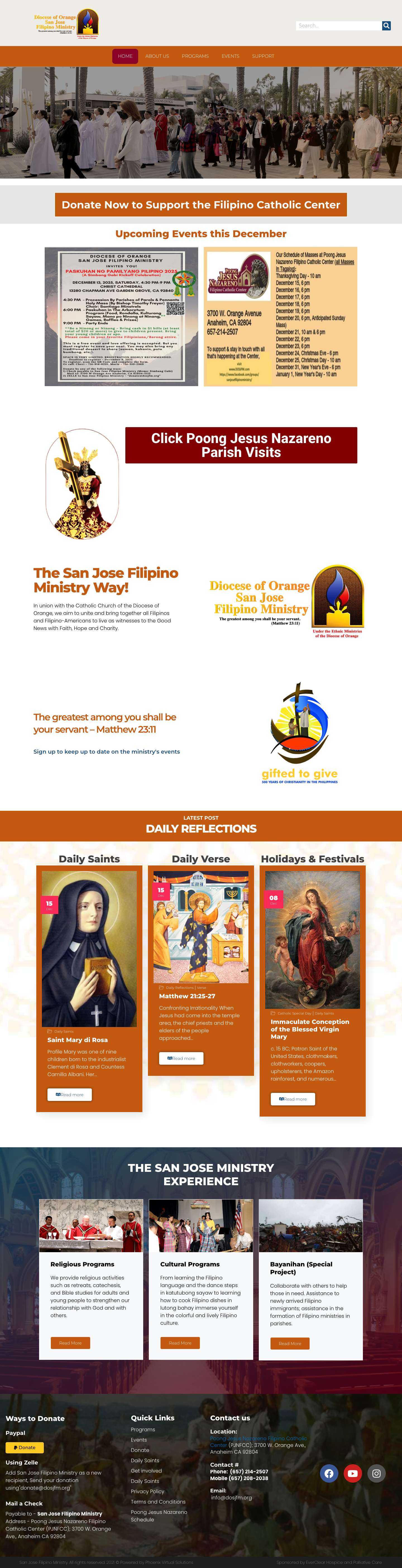 Catholic | San Jose Filipino Ministry – dosjfm.com - Full Screenshot