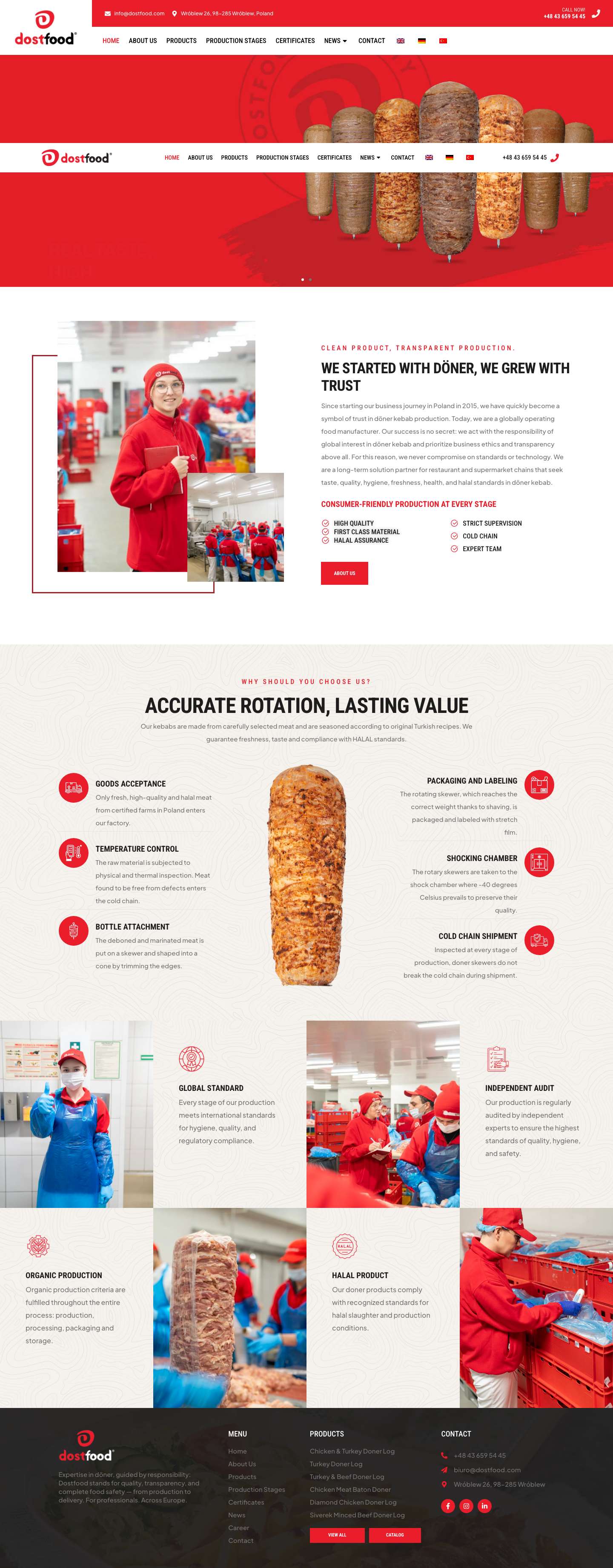 Home - Dost Food - Full Screenshot