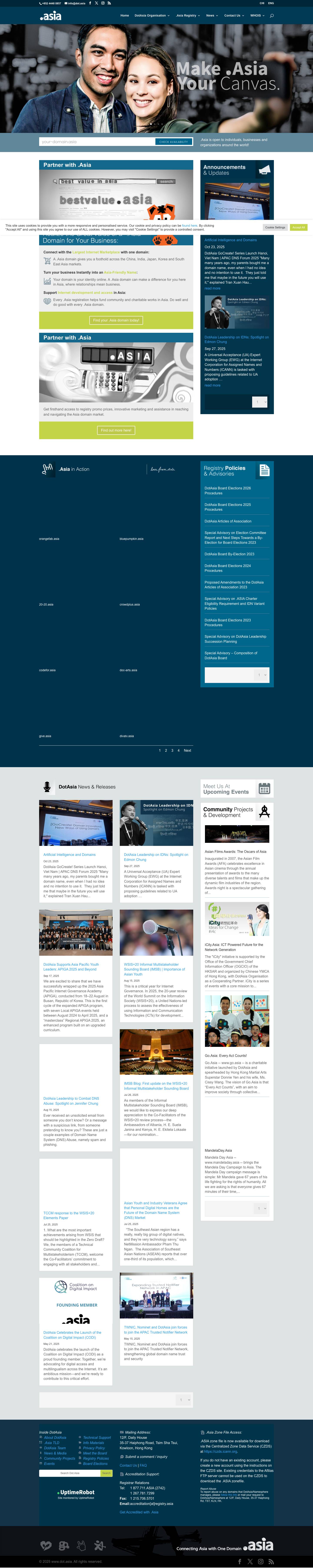 Home Page - Dot.Asia - Full Screenshot