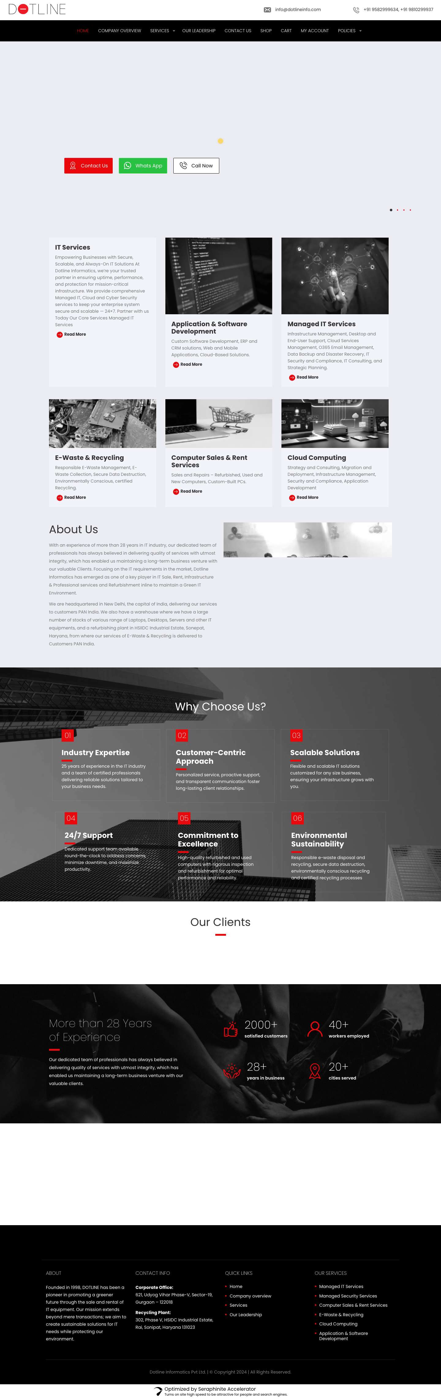 Dotline Informatics Private Limited – Think IT, Think DOTLINE - Full Screenshot