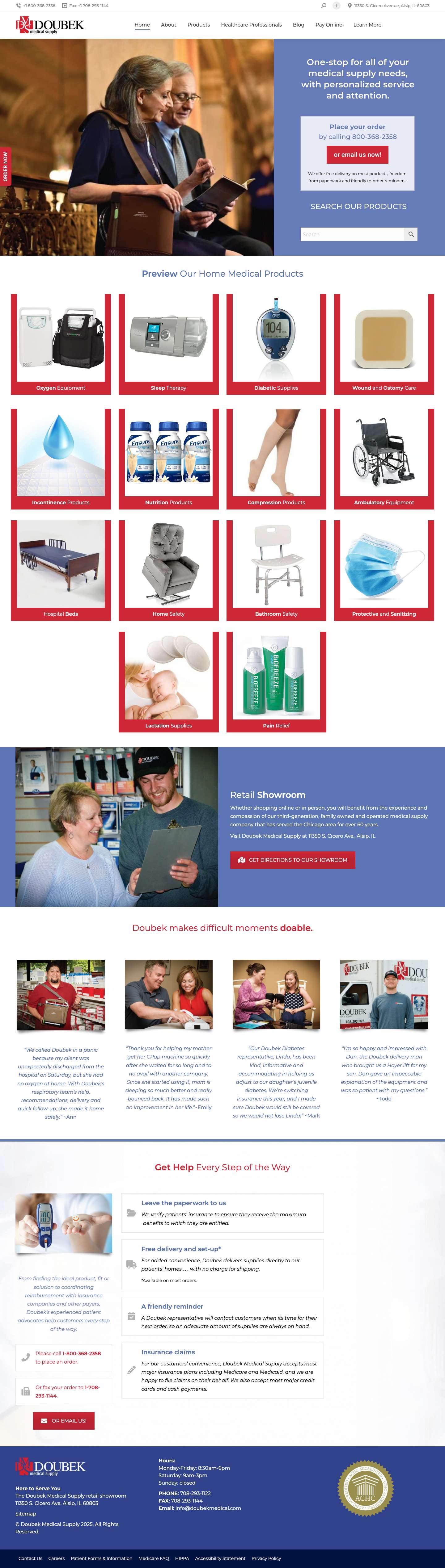 DOUBEK MEDICAL SUPPLY - Doubek Medical Supply - Full Screenshot