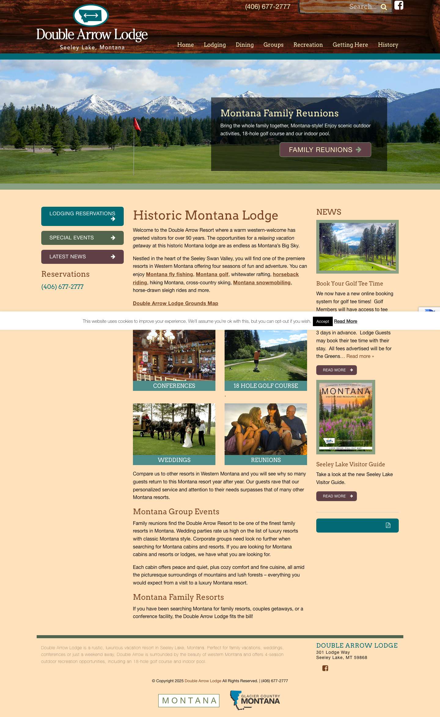 Montana Cabin Vacations - Full Screenshot