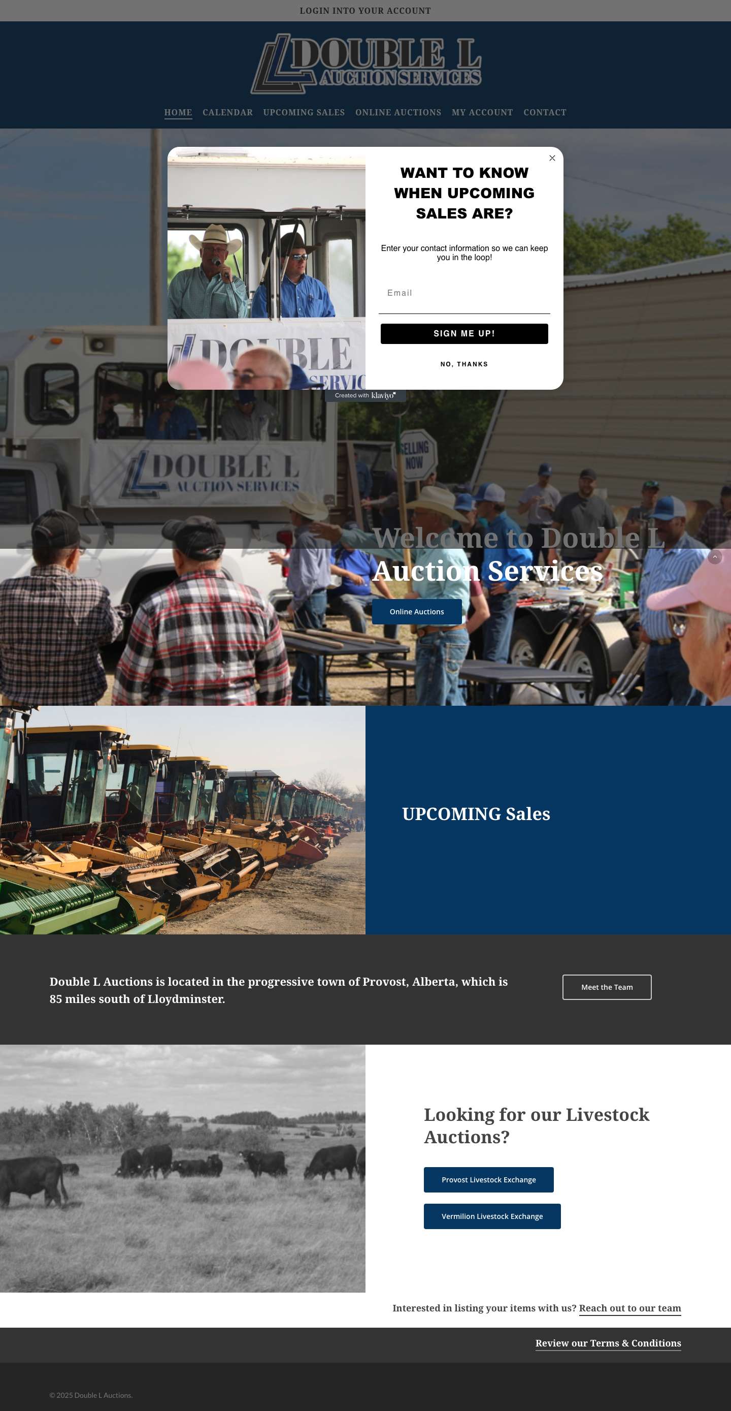 Double L Auctions – Farm Equipment for sale | Heavy Machinery for sale | Double L Auctioneers - Full Screenshot