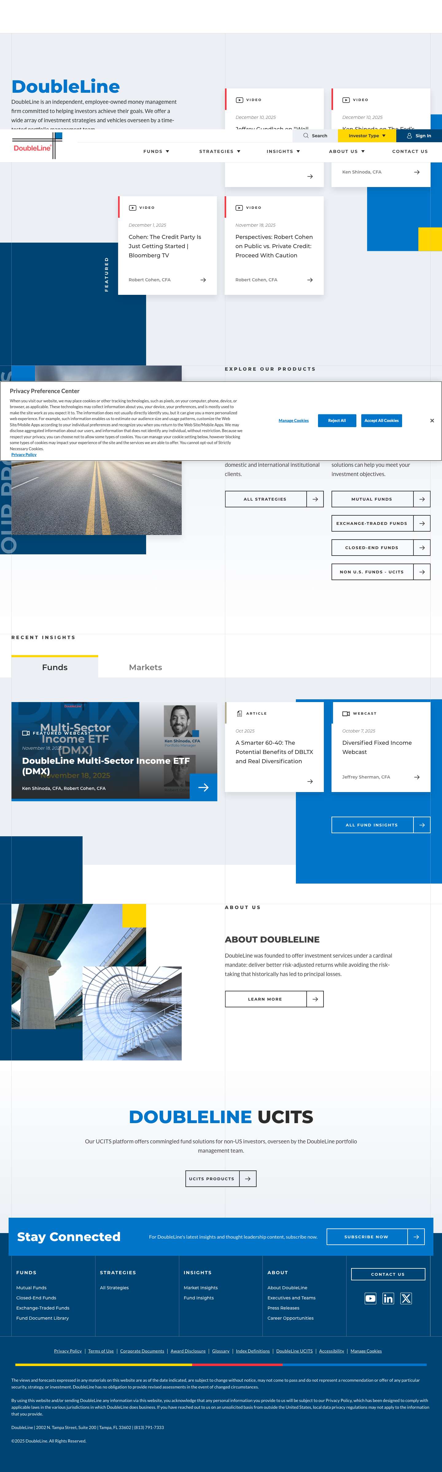 Homepage - DoubleLine - Full Screenshot
