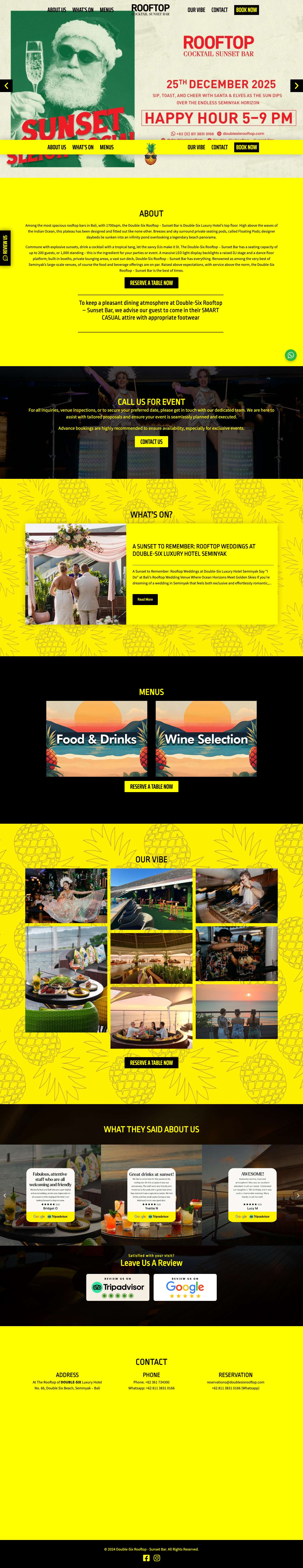 Double-Six Rooftop - Sunset Bar - Full Screenshot