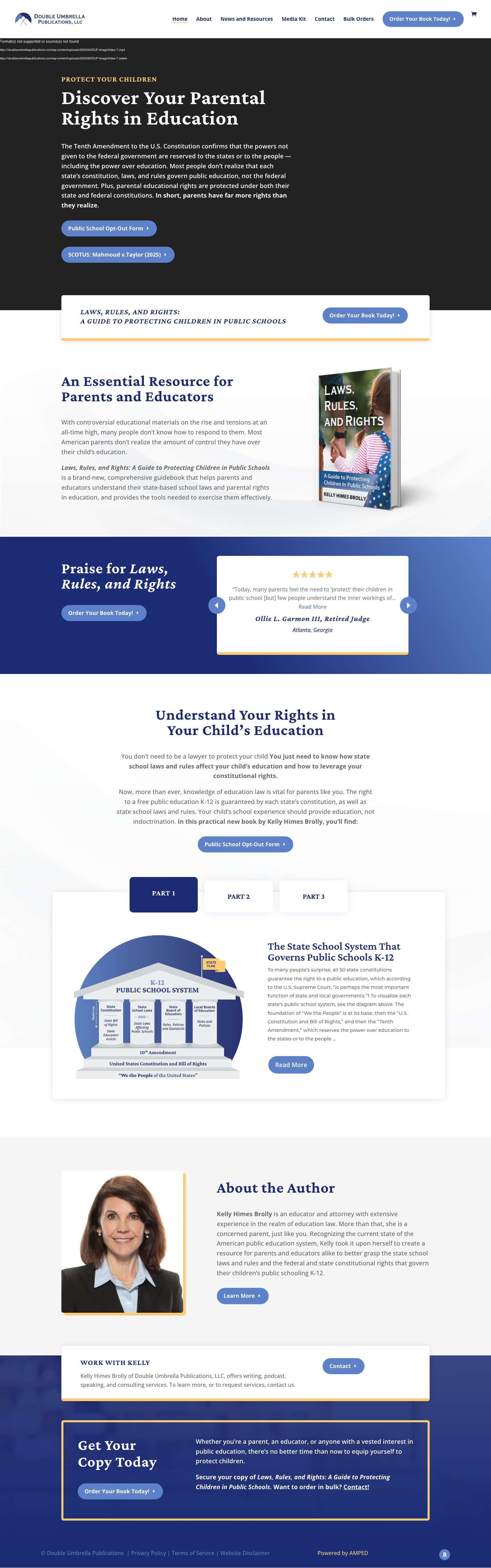 Home | Double Umbrella Publications - Full Screenshot