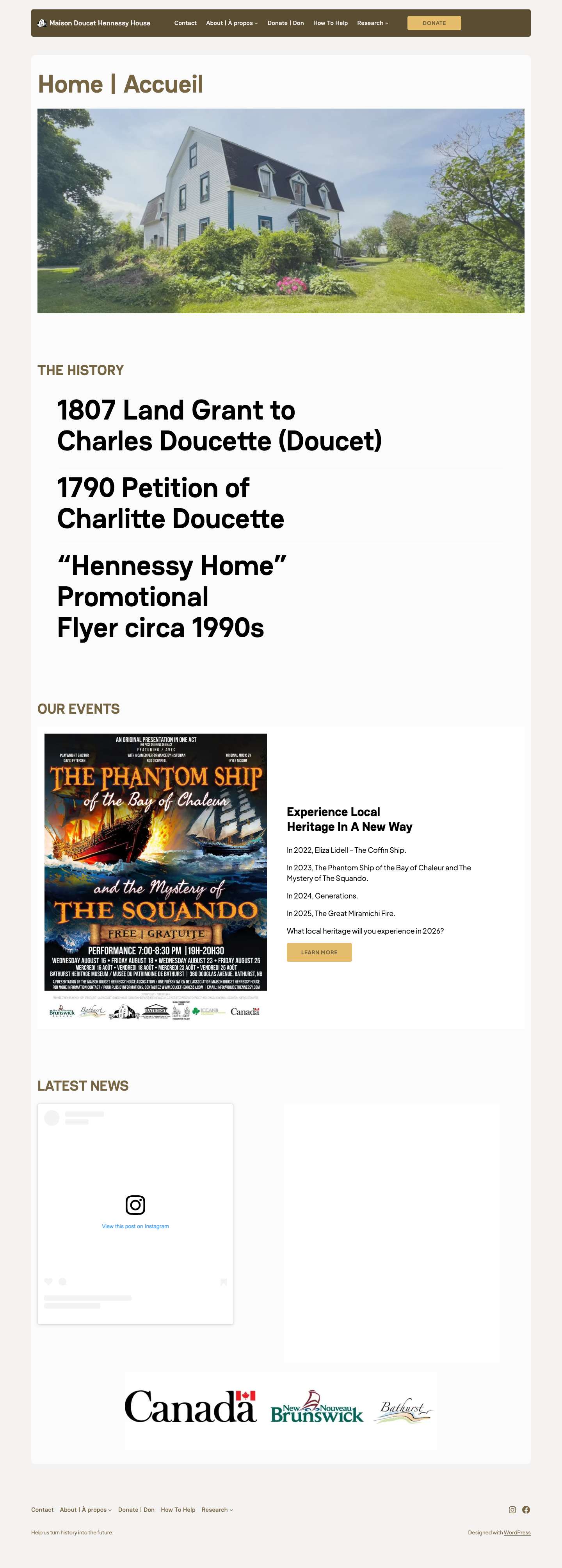 Maison Doucet Hennessy House – Help us turn history into the future. - Full Screenshot