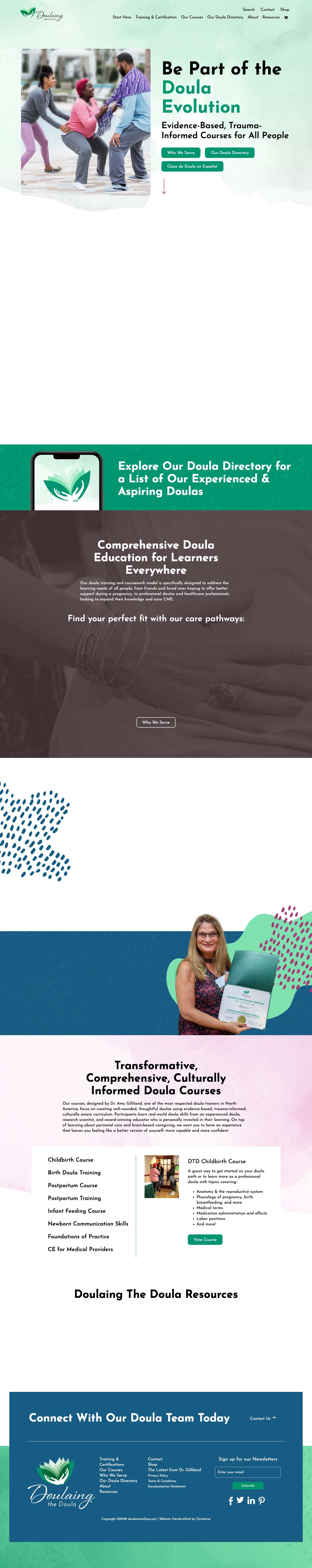 Doulaing The Doula | Doula Training and Certification - Full Screenshot