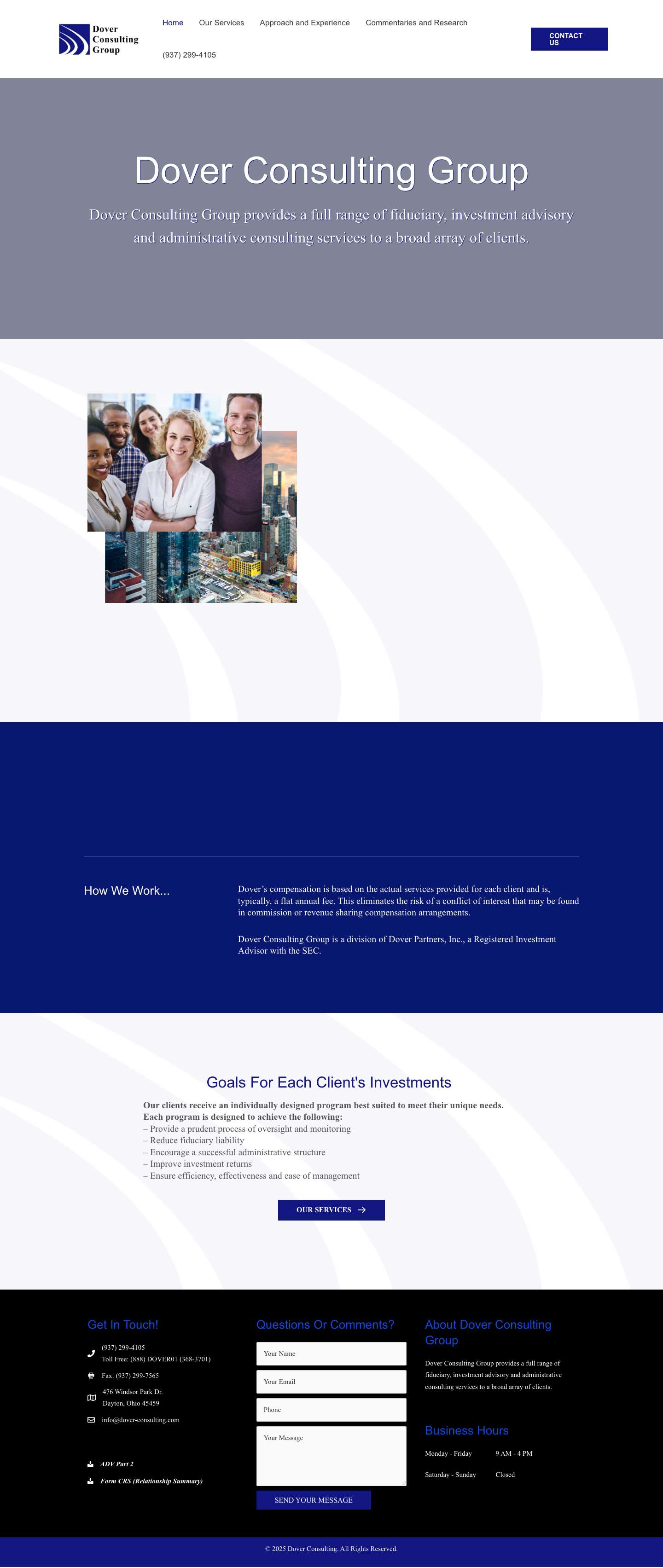 Dover Consulting - Full Screenshot