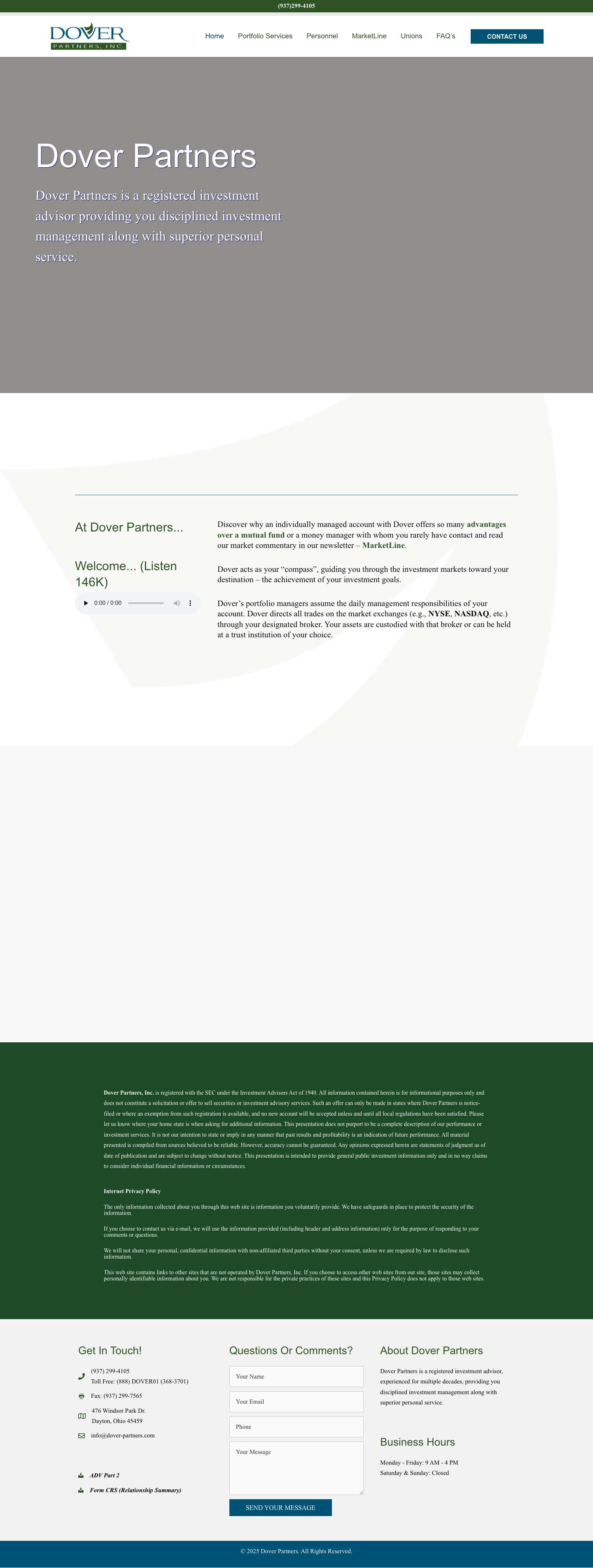 Dover Partners - Full Screenshot