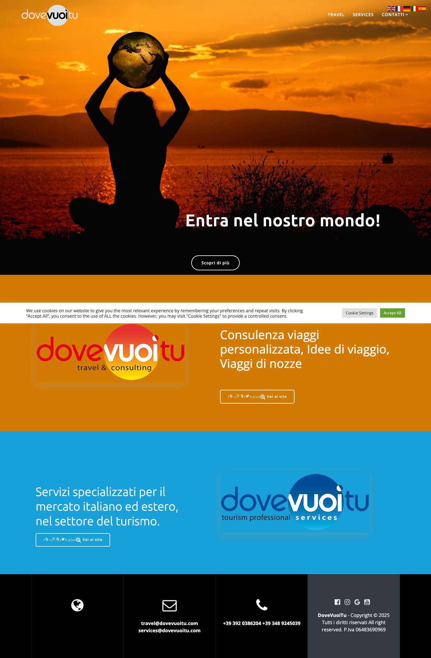 Front Page - DoveVuoiTu - Full Screenshot