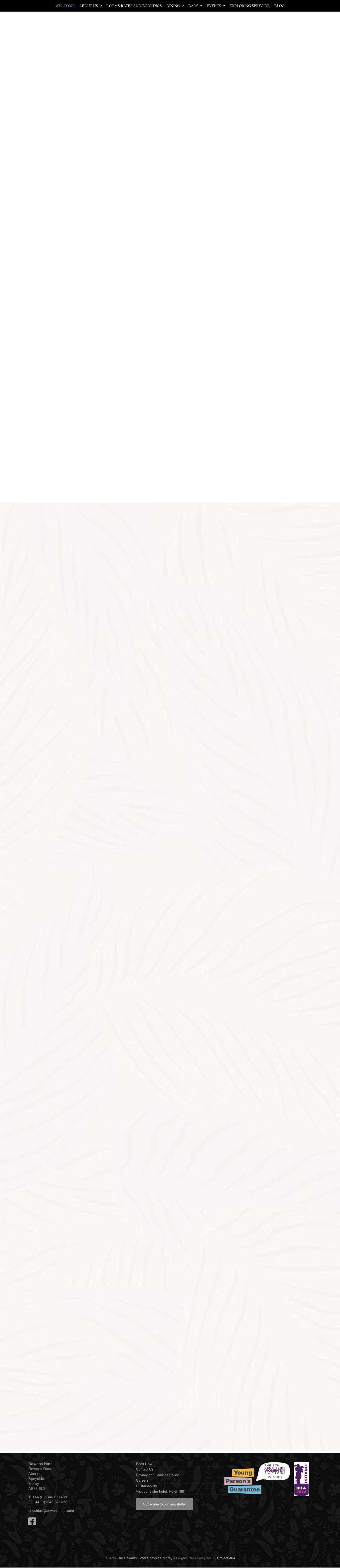 The Dowans Hotel Speyside - The Dowans Hotel Speyside Moray - Full Screenshot