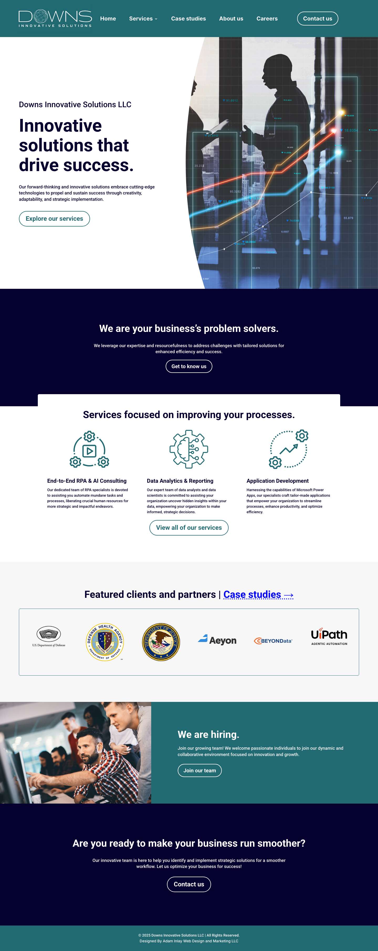 Downs Innovative Solutions LLC | Innovative solutions that drive success - Full Screenshot