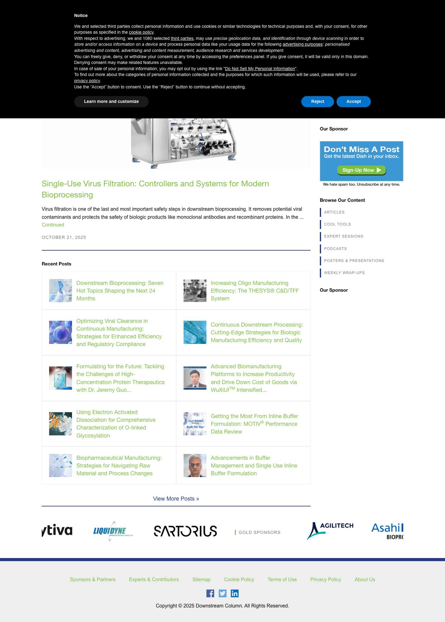 Home - Downstream Columnx - Full Screenshot