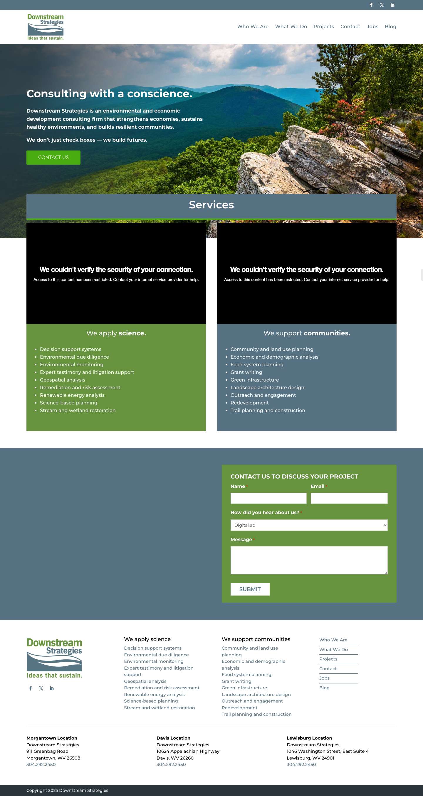 Home - Downstream Strategies - Full Screenshot