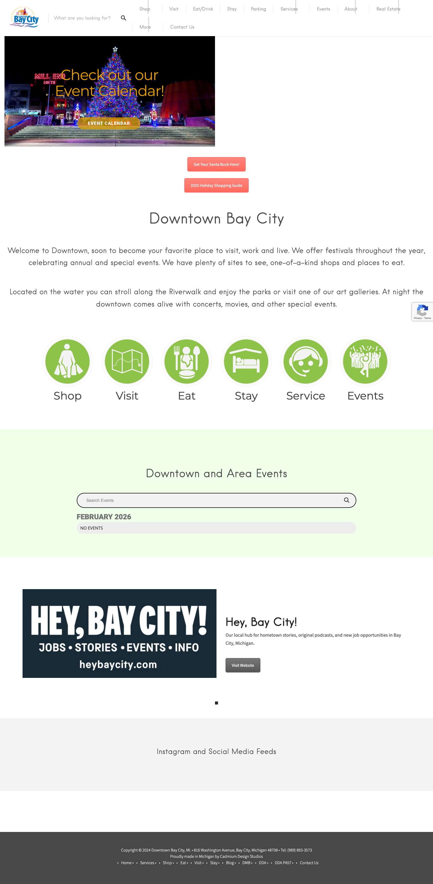 Downtown Bay City – A riverfront community made up of the things to do and see that will fill a day, or a lifetime. - Full Screenshot