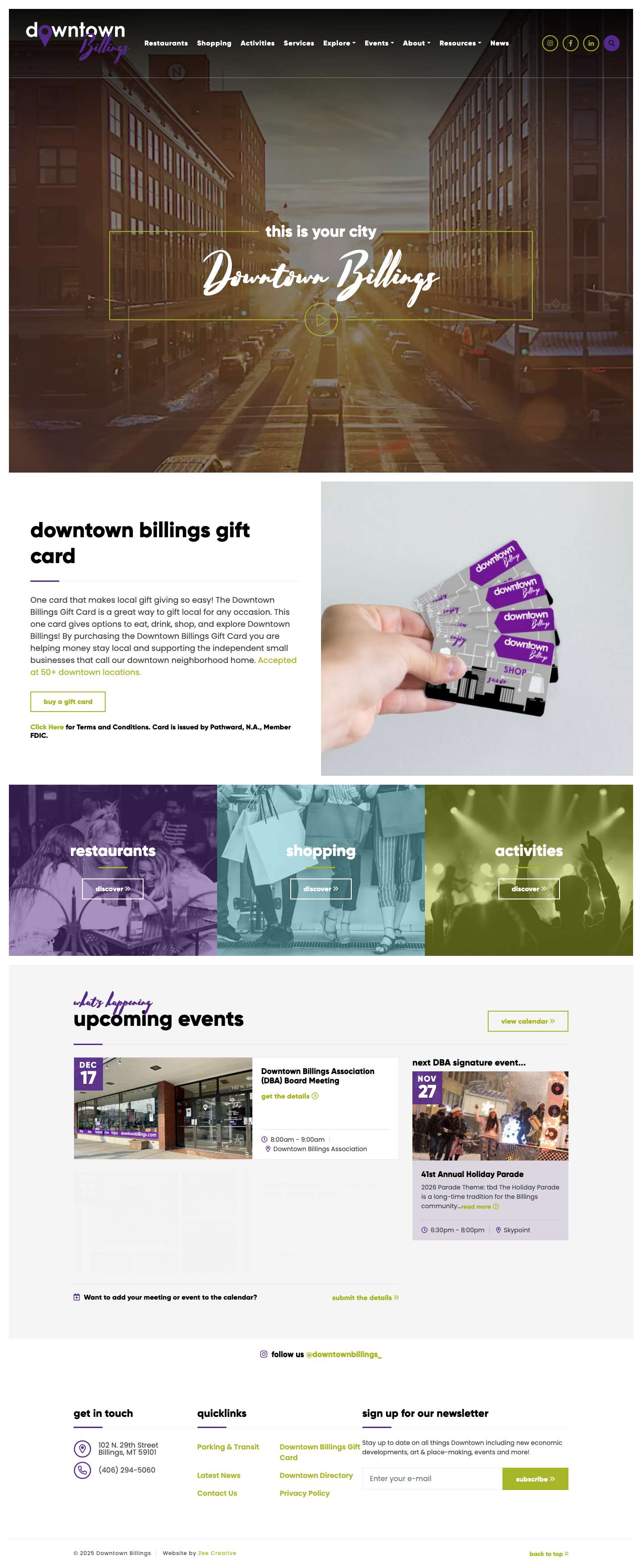 Home - Downtown BillingsHome - Downtown Billings - Full Screenshot