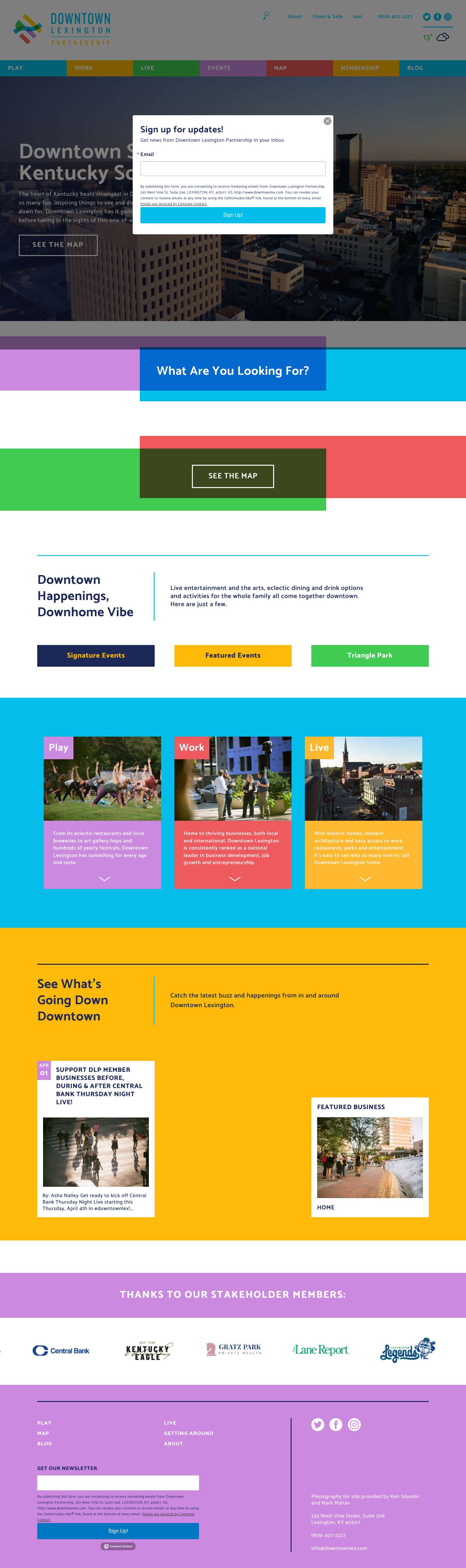 Home - Downtown Lexington Partnership - Full Screenshot