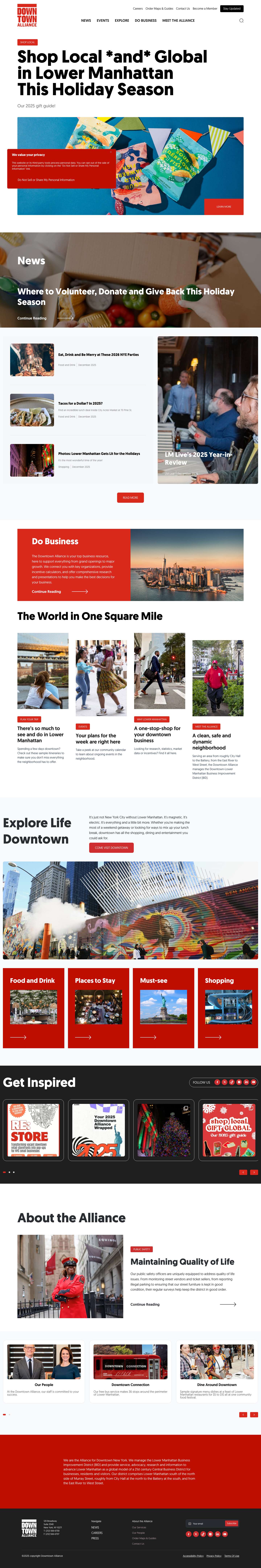 Home - Downtown Alliance - Full Screenshot