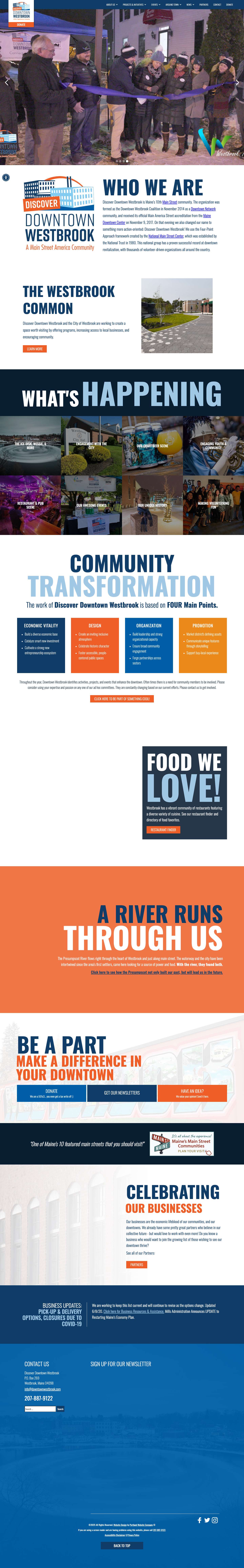 Discover Downtown Westbrook | Things To Do In Westbrook, Maine - Full Screenshot