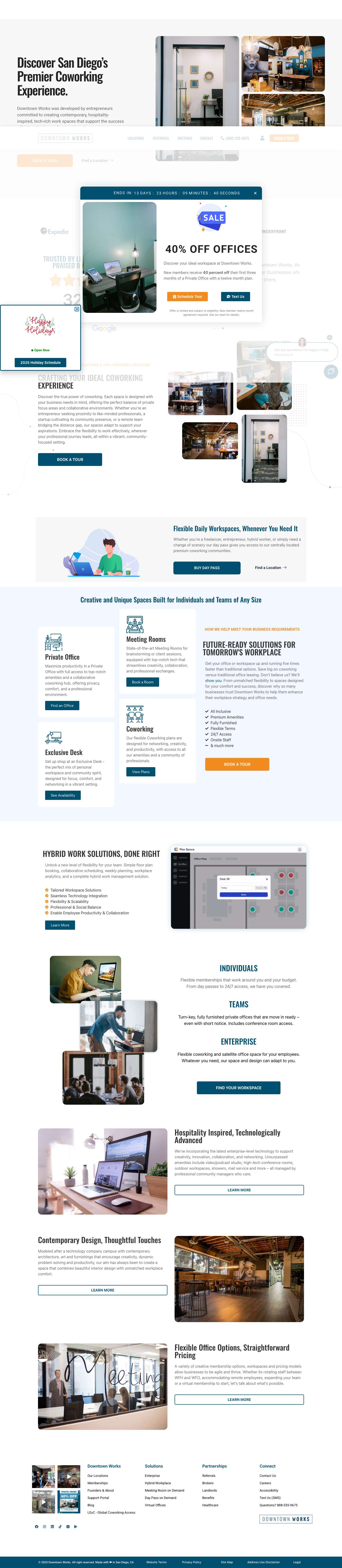 Coworking Space San Diego | Shared Office Space For Rent - Full Screenshot