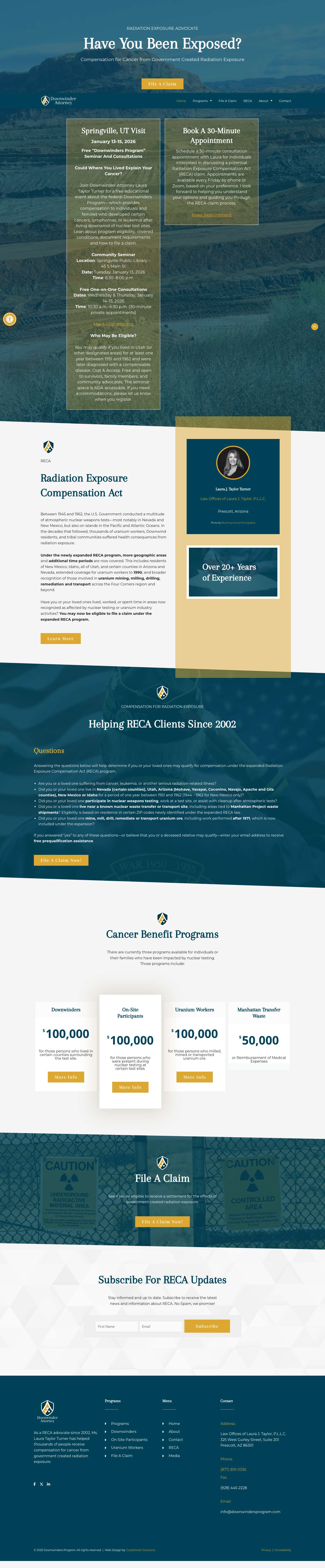 Radiation Exposure Compensation (RECA) - Full Screenshot