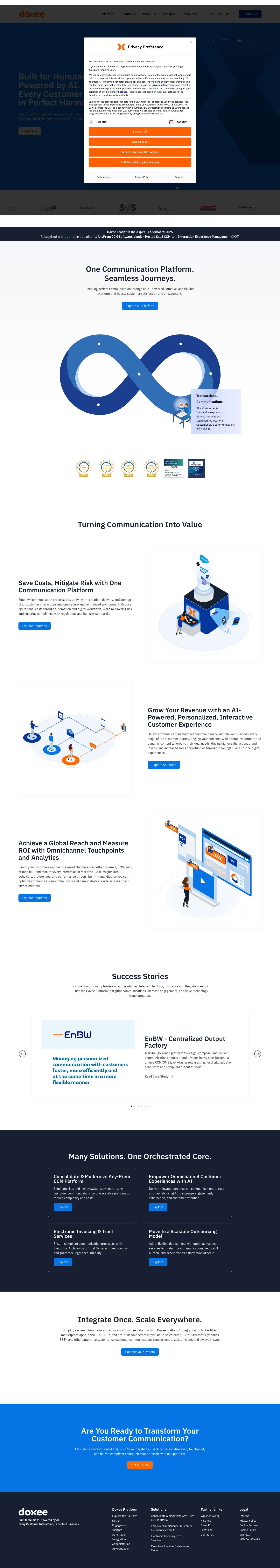 Doxee | Built for humans. Powered by AI.mein Tooltipmein Tooltip - Full Screenshot
