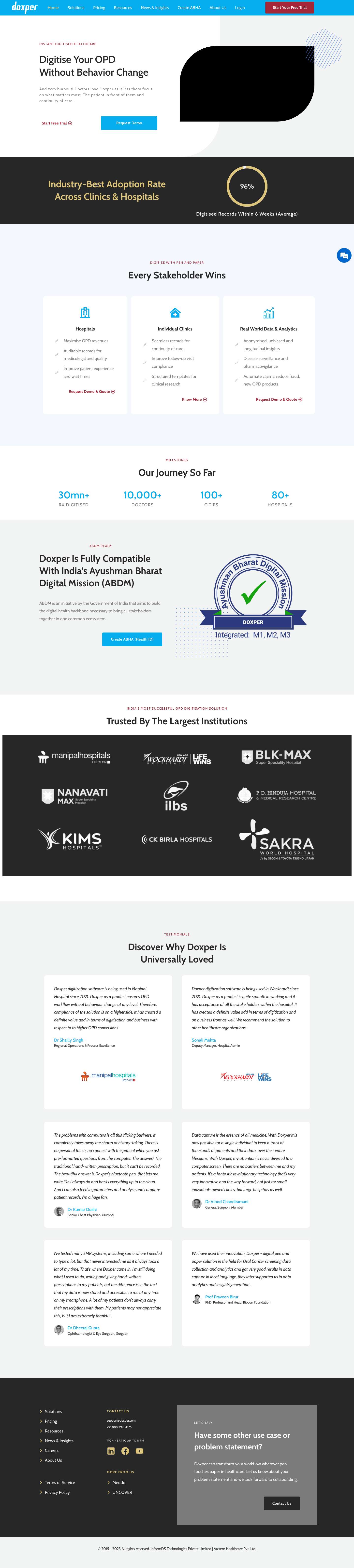 Home - Doxper - Full Screenshot