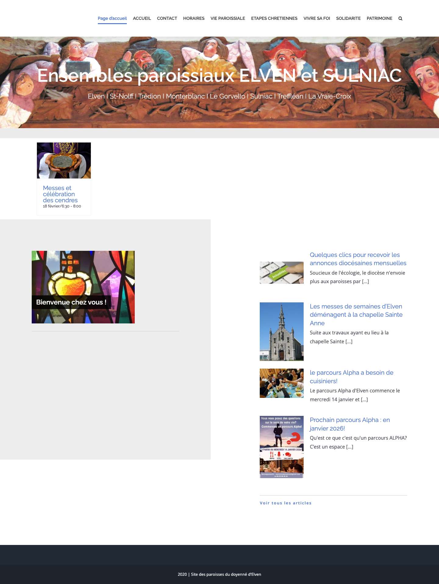 Accueil - Doyenné d'Elven - Full Screenshot