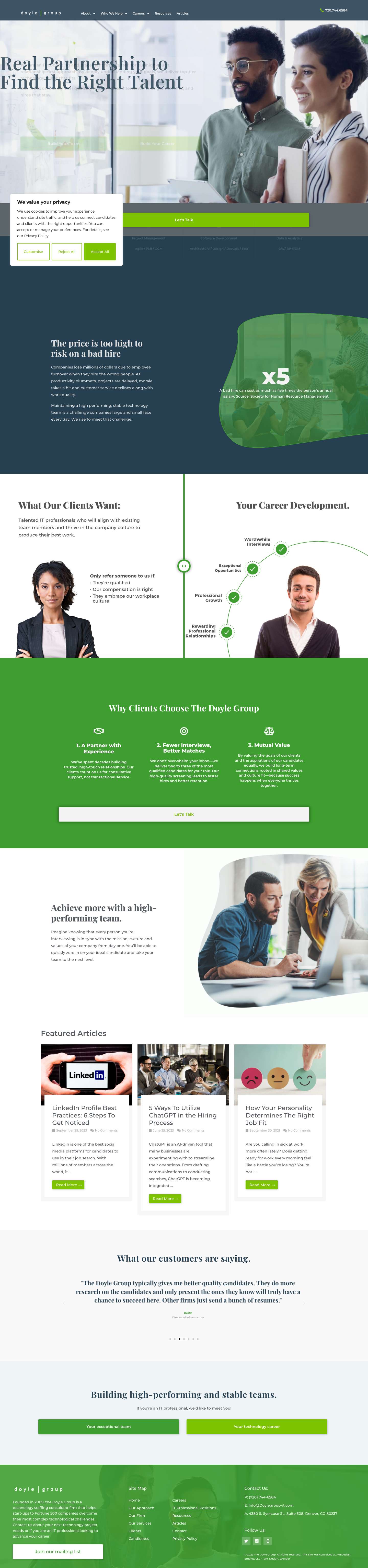 Home | Doyle Group - Full Screenshot