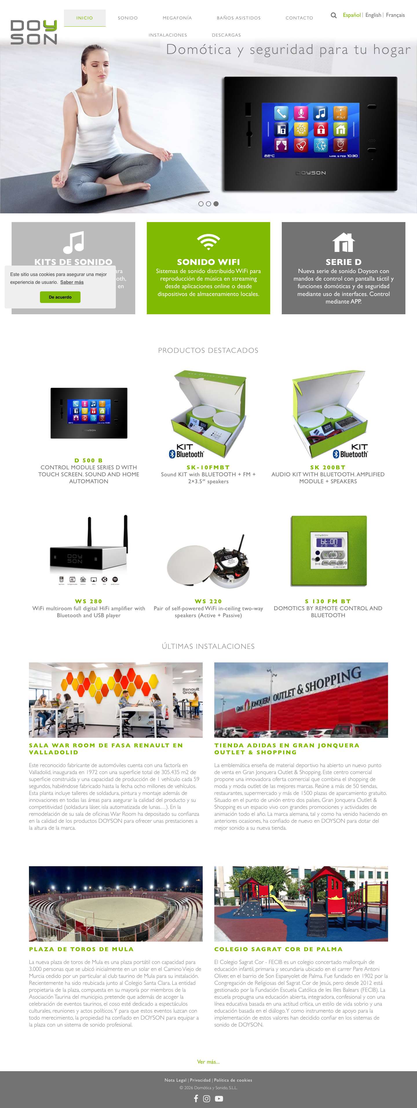 Doyson - Domótica y sonido - Full Screenshot