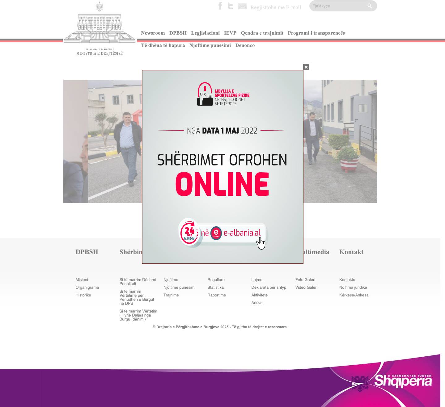 Drejtoria e Përgjithshme e Burgjeve - Full Screenshot